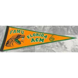 FLORIDA A&M RATTLERS RETRO  FELT VINTAGE NCAA PENNANT 12X30